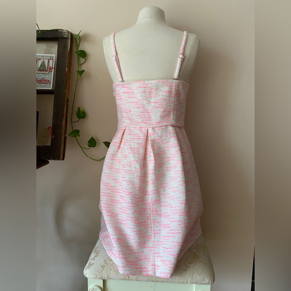 Moulinette Soeurs Anthropologie pink & white fit and flare removable straps mini - Picture 6 of 13